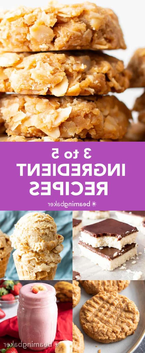 3 bis 5 Zutaten Dessert-Rezepte: schnelle & einfache Dessert-Rezepte von Keksen und Brownies bis hin zu Dessert-Riegeln, Eis und Keksteig! Gesund, Vegan, Glutenfrei, Milchfrei.