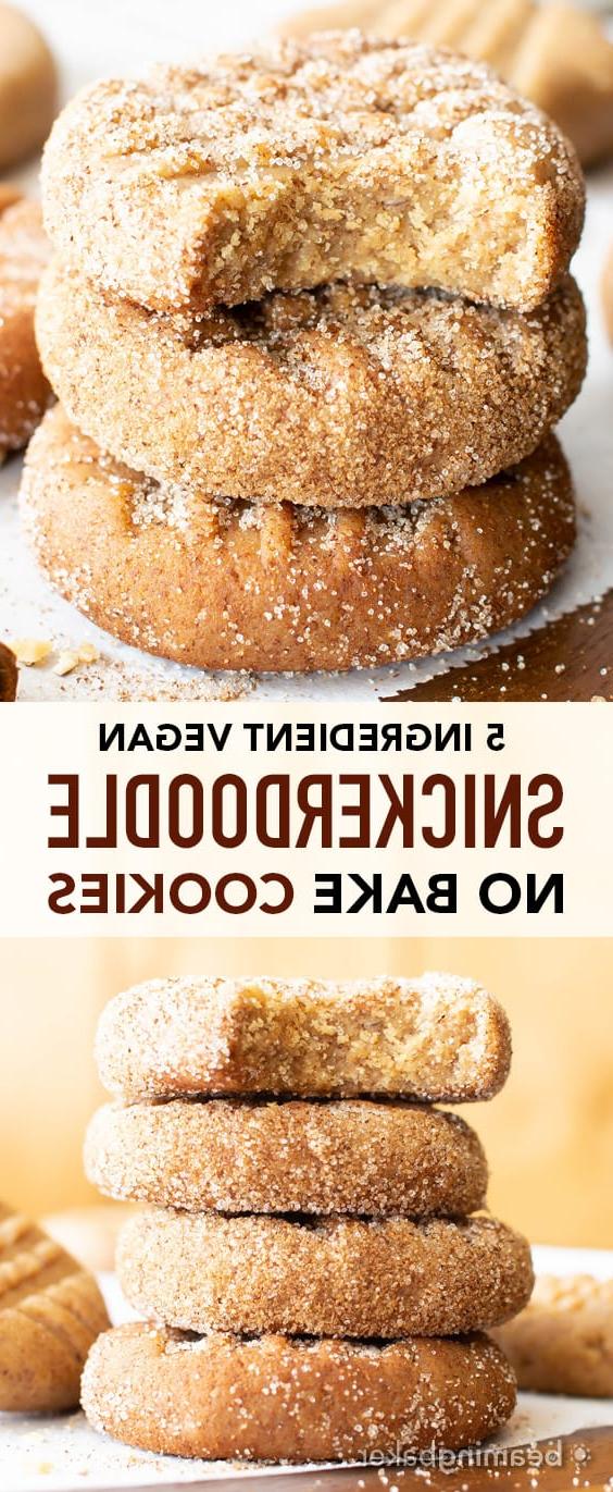 Pin für vegane und glutenfreie No-Bake Snickerdoodle-Cookies – Ideal für Pinterest.