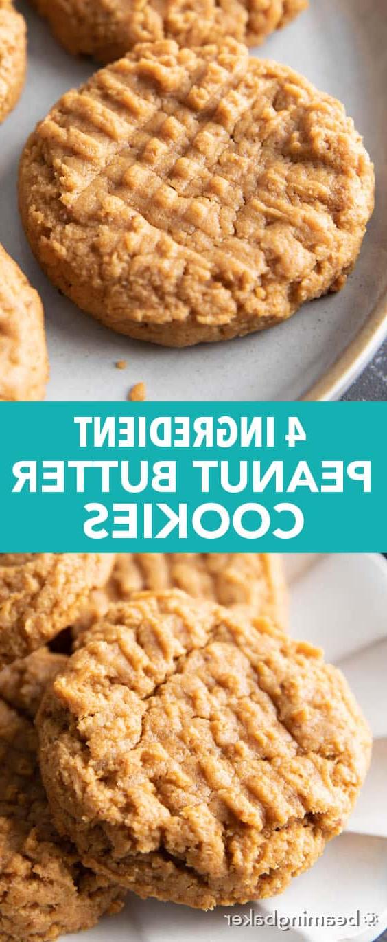 Gesunde Erdnussbutterkekse mit nur 4 Zutaten 6 Mittleres Pinterest-Bild.