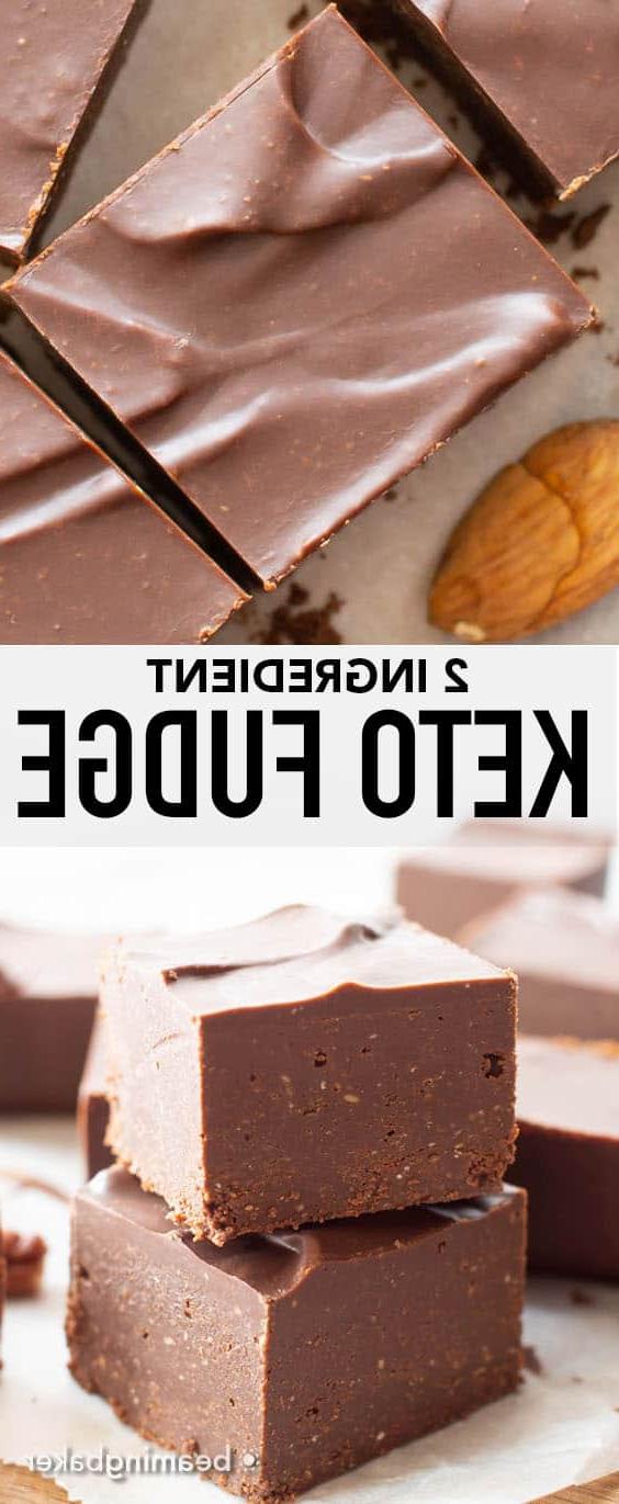 Keto Fudge: Dieses einfache Keto Fudge Rezept benötigt nur 2 Zutaten und 5 Minuten Zubereitungszeit. Cremiges, schokoladiges Fudge, das kohlenhydratarm ist! #Keto #Fudge #LowCarb #Ketogenic | Rezept auf BeamingBaker.com