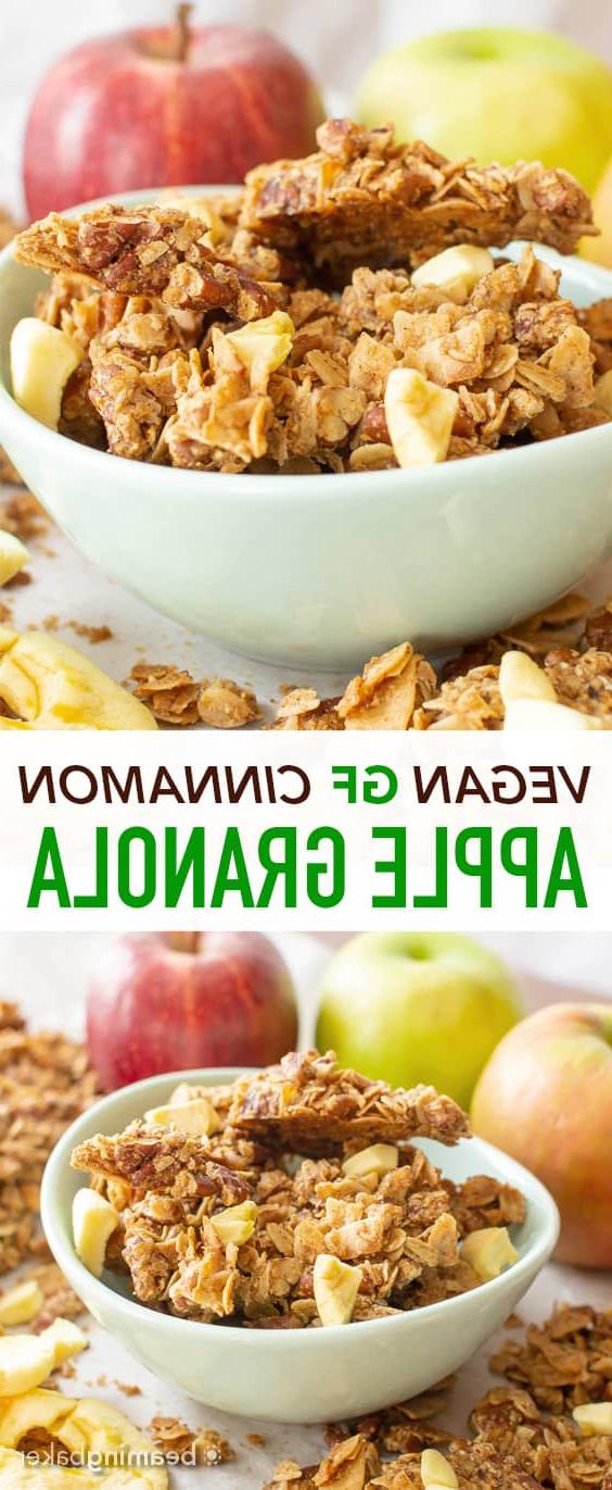 Apfel-Zimt-Granola: Dieses selbstgemachte glutenfreie Granola-Rezept ist schnell und einfach! Das beste glutenfreie Granola-Rezept – voller leckerer Zimt-Apfel-Granola-Cluster, vegan & glutenfrei!
