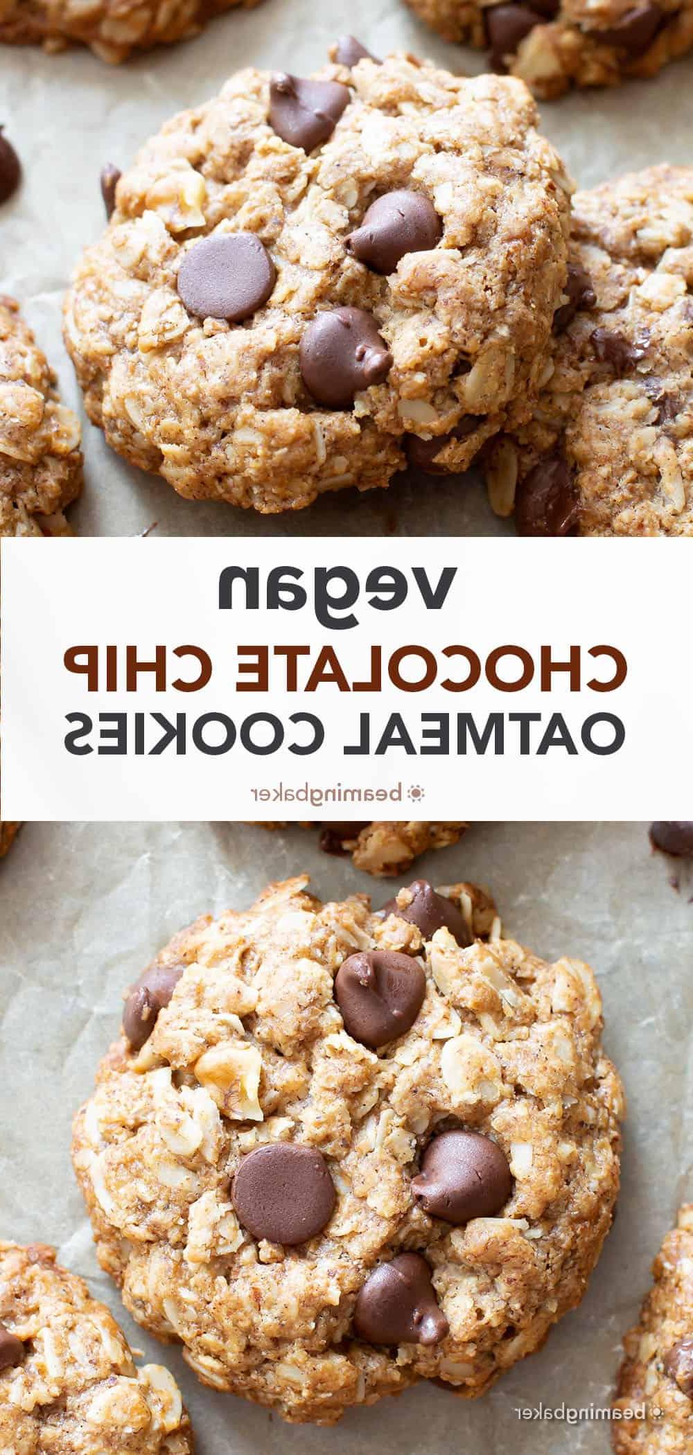 Meine Lieblings vegane Haferflocken-Schoko-Chip-Cookies! 6 Pin-Bild: Meine Lieblings-Hafer-Schoko-Kekse