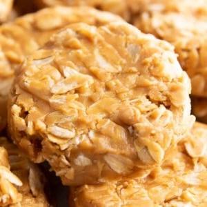 Kleine Menge Kekse ohne Backen 6 Kekse ohne Backen: Erdnußbutter Haferflocken Kekse