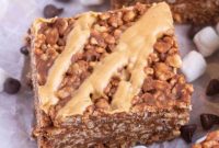Ultimate Chocolate Peanut Butter Krispie Bars