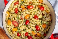 Velvety Tuna Pesto Pasta