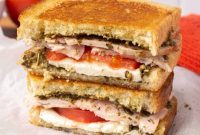 Zesty Turkey Pesto Mozzarella Melt