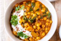 Vibrant Coconut Chickpea & Spinach Curry