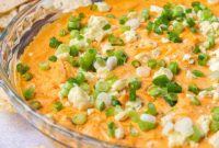 Lightened Buffalo Chicken Dip with Cottage Cheese