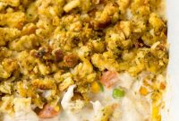 One Pan Chicken Stuffing Delight