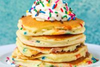 Easy Funfetti Cake Mix Pancakes