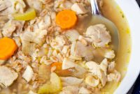Easy Chicken and Farro Soup