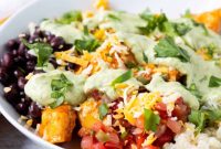 Southwest Chicken Power Bowls with Creamy Avocado Dressing
