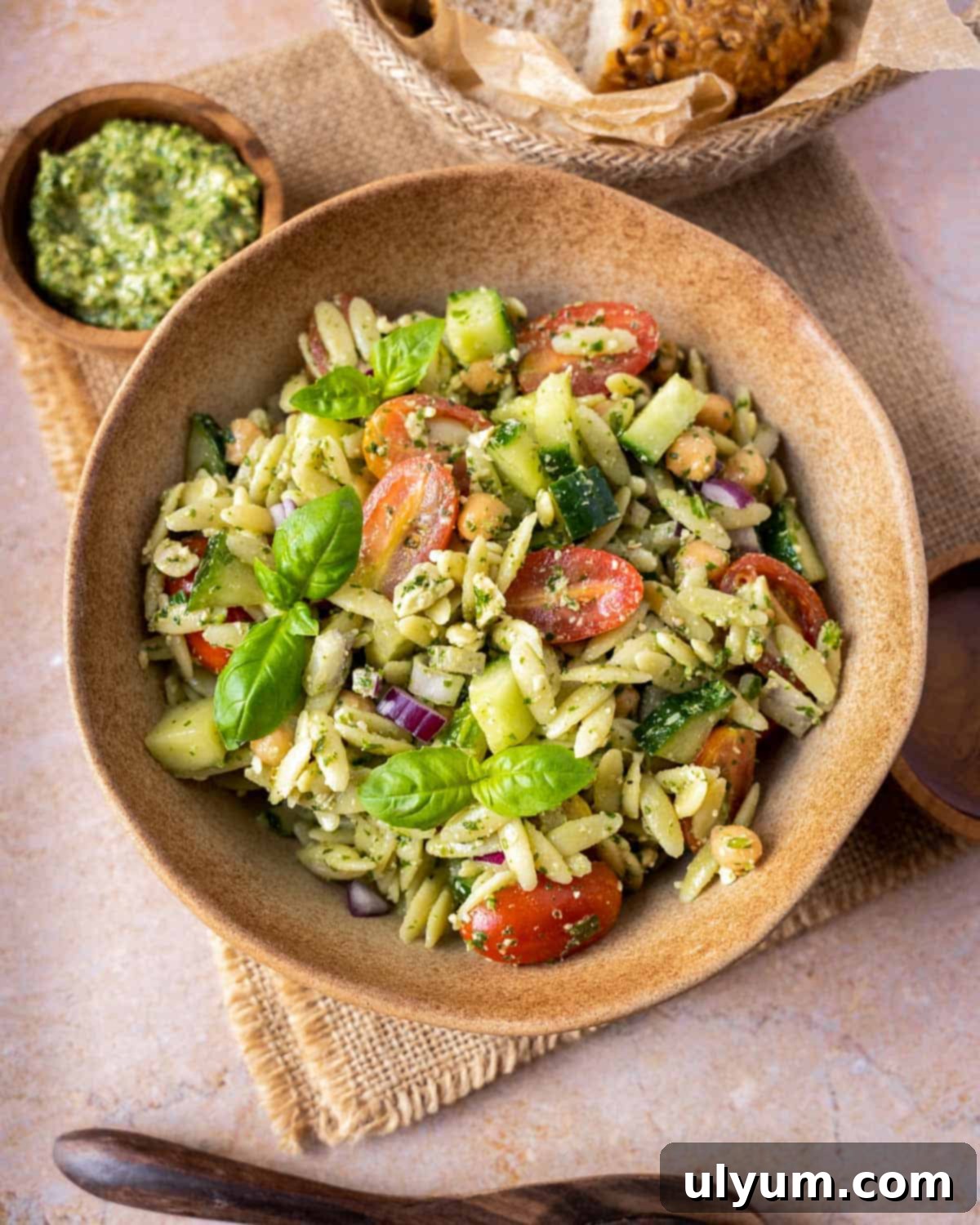 Pesto Orzo Salad.