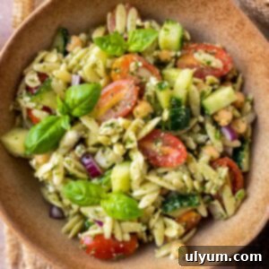 Pesto Orzo Salad.