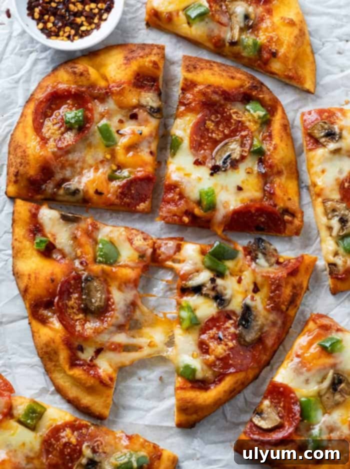 Classic Naan Pizza, a quick and easy dinner idea