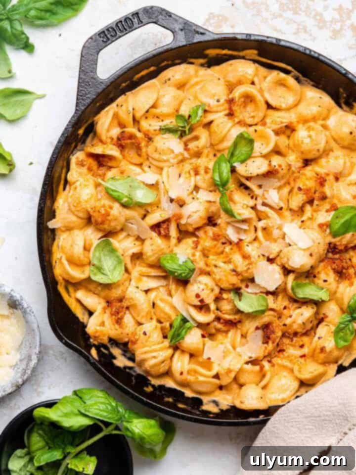 Creamy Sun-Dried Tomato Pesto Pasta, a quick and easy dish