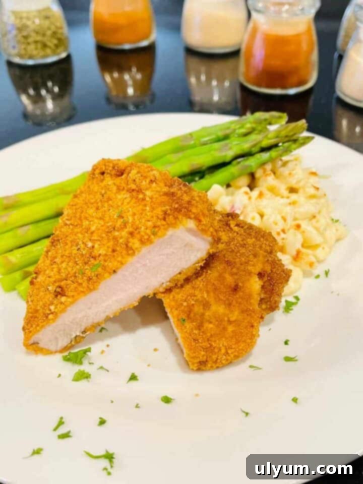 Air Fryer Shake and Bake Pork Chops, crispy and juicy