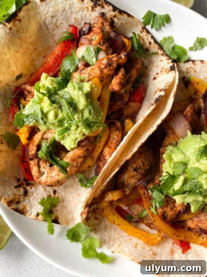 Flavorful Air Fryer Chicken Fajitas ready in under 20 minutes