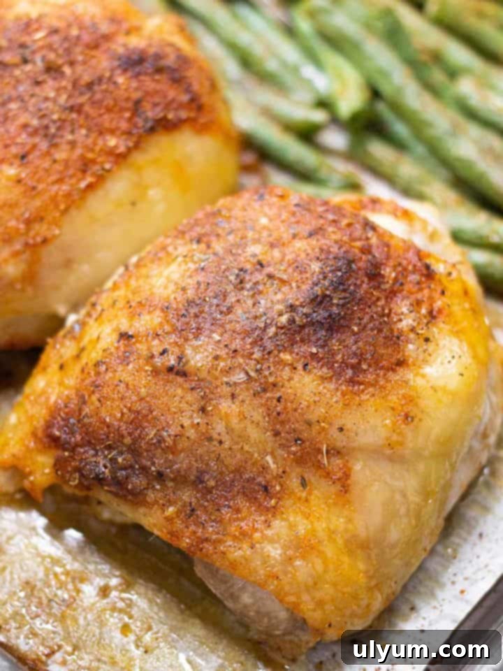 41 Easy Sheet Pan Dinner Ideas 23 Baked Chicken Thighs for Two on a Quarter Sheet Pan
