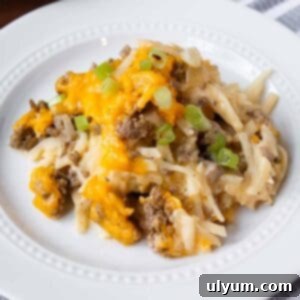 Crockpot Hamburger Hashbrown Casserole
