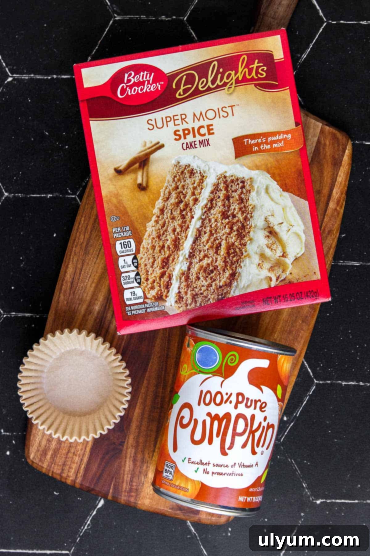 2-Ingredient Pumpkin Muffins ingredients