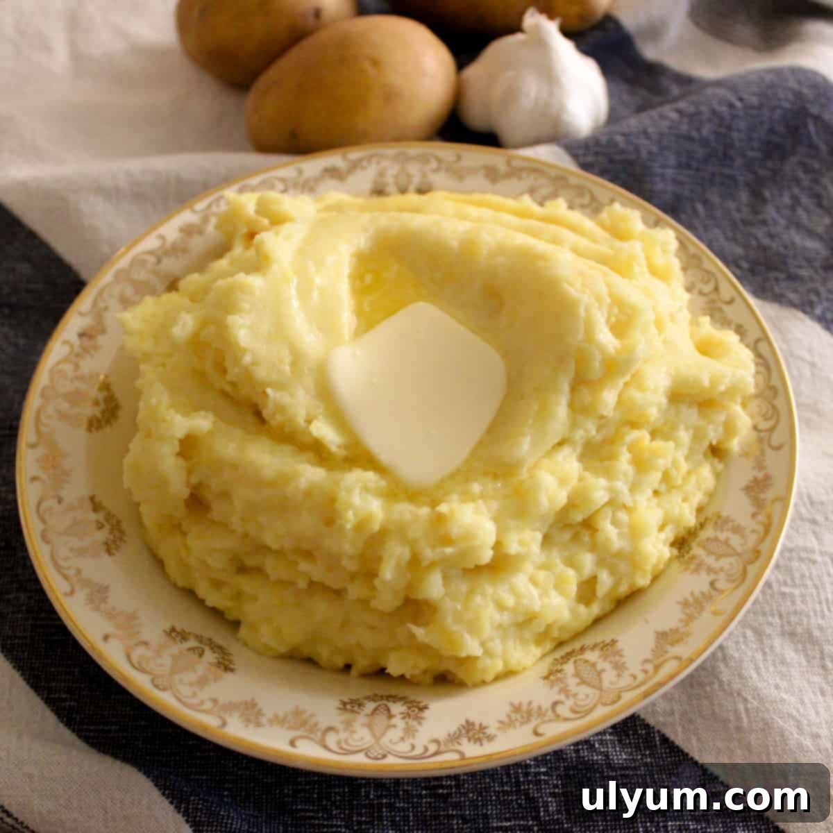 Air Fryer Garlic Mashed Potatoes