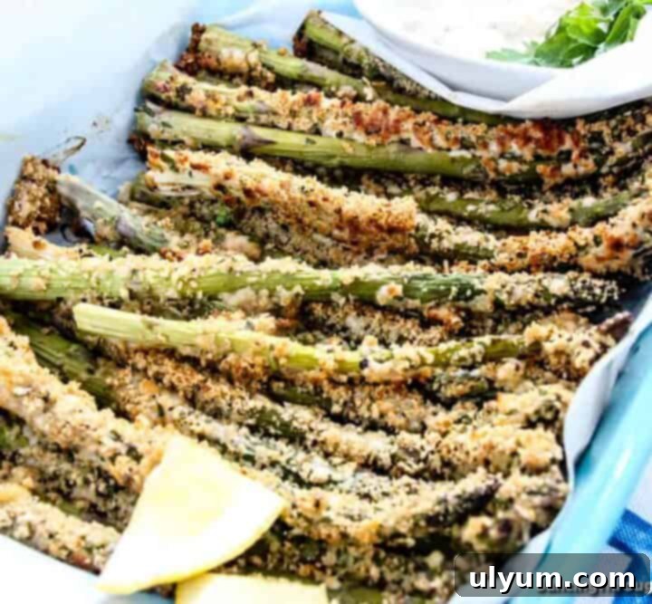 Crispy Baked Parmesan Asparagus Fries