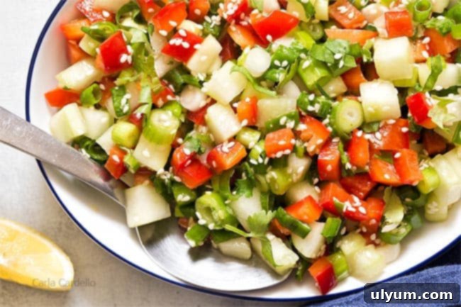 Green Onion Salad with Lemon Ginger Vinaigrette