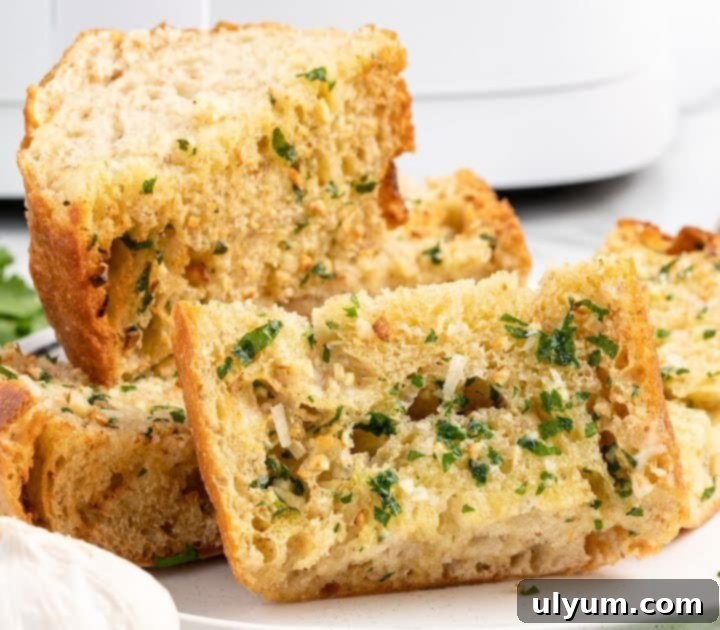 Air Fryer Garlic Bread