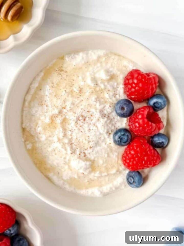 cottage cheese and honey dip with fruit