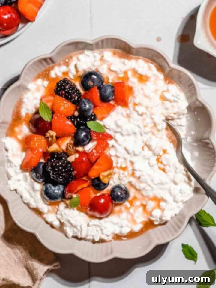 cottage cheese with fruits recipe