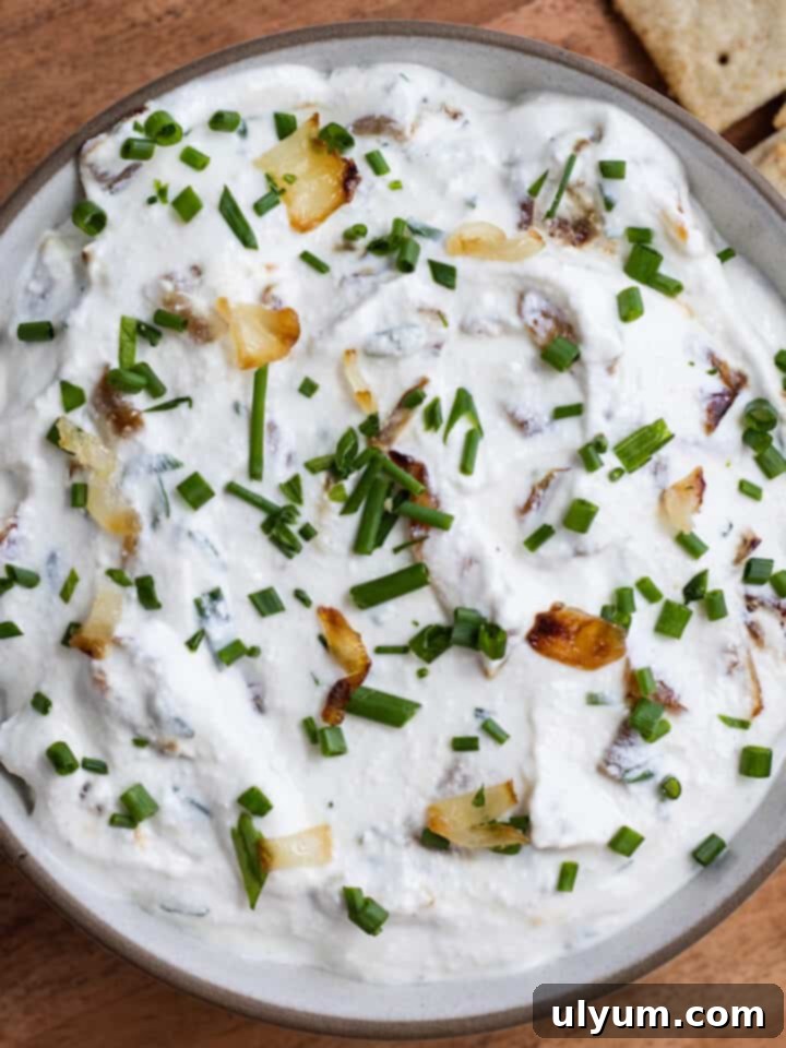 French Onion Cottage Cheese Dip