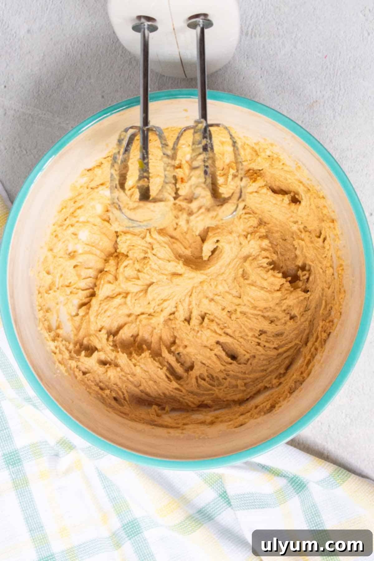 The egg is mixed into the cookie batter until fully incorporated