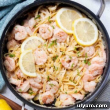 One Pot Lemon Garlic Shrimp Pasta