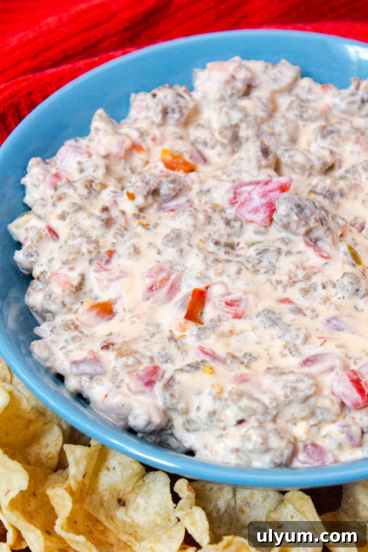 Cream cheese sausage dip