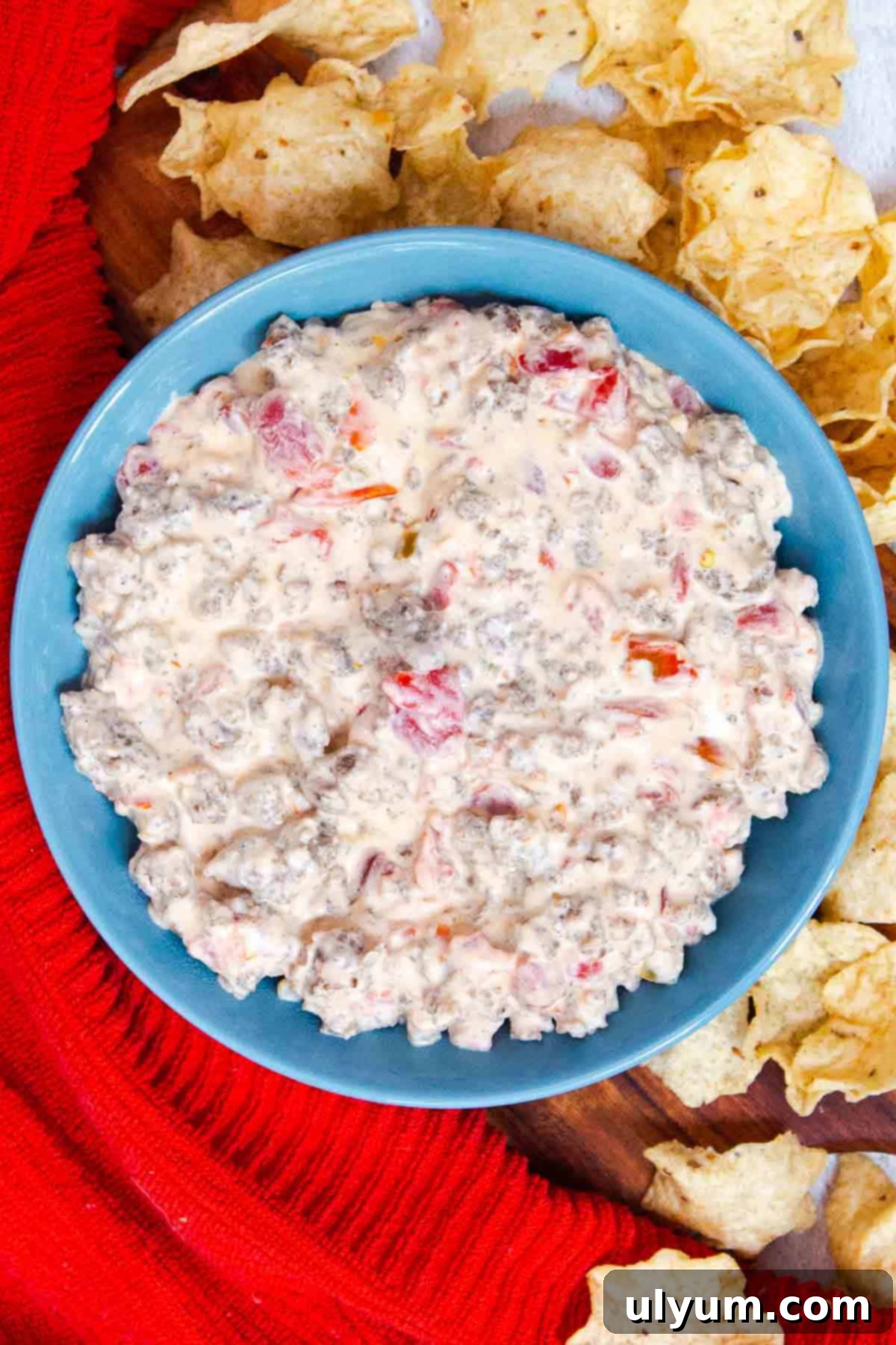 Cream cheese sausage dip