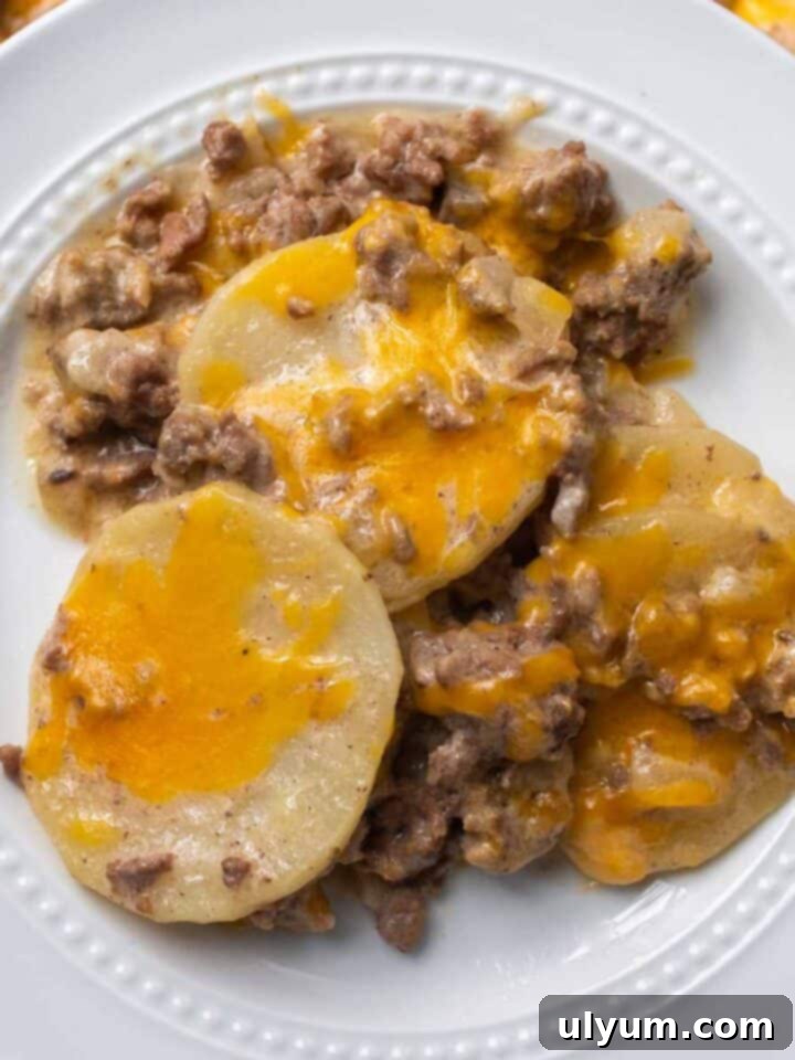 Crockpot Hamburger Potato Casserole