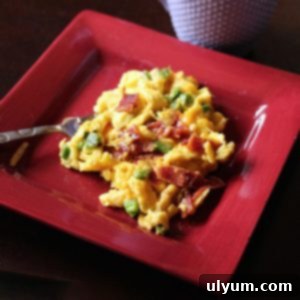 Bacon Jalapeño Egg Scramble.