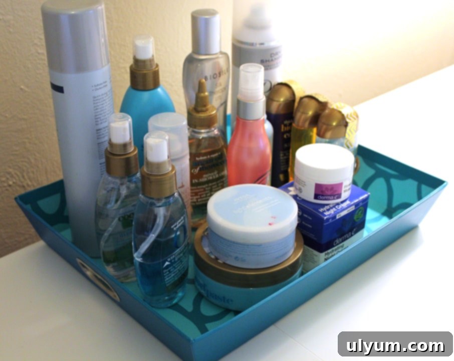 Office and vanity makeover with a focus on the multi-purpose desk area.