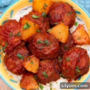 Slow Cooker Hawaiian Meatballs