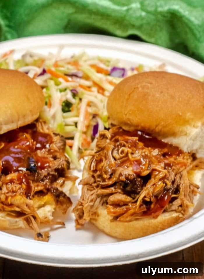 Score Big: 48 Instant Pot & Slow Cooker Game Day Eats 44 Instant Pot Dr Pepper BBQ Pulled Pork, sweet and tangy.