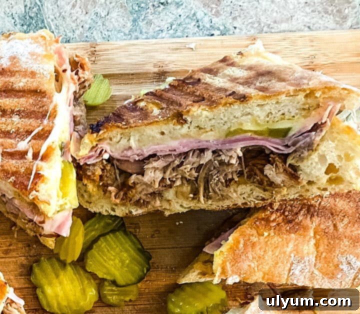 Score Big: 48 Instant Pot & Slow Cooker Game Day Eats 48 Instant Pot Cuban Pulled Pork Sandwiches, loaded with savory flavors.