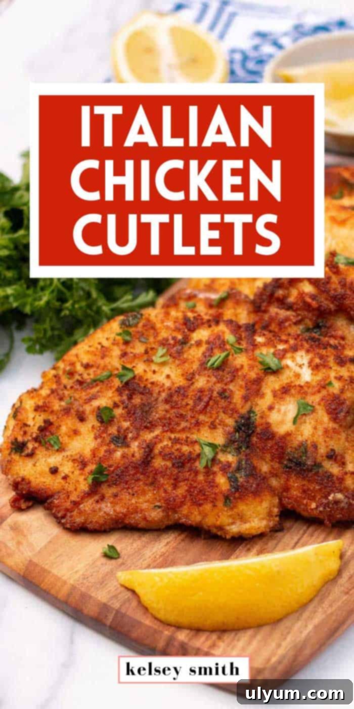 Italian Chicken Cutlets