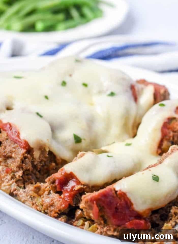 Philly Cheesesteak Style Meatloaf with unique seasoning and sauce.