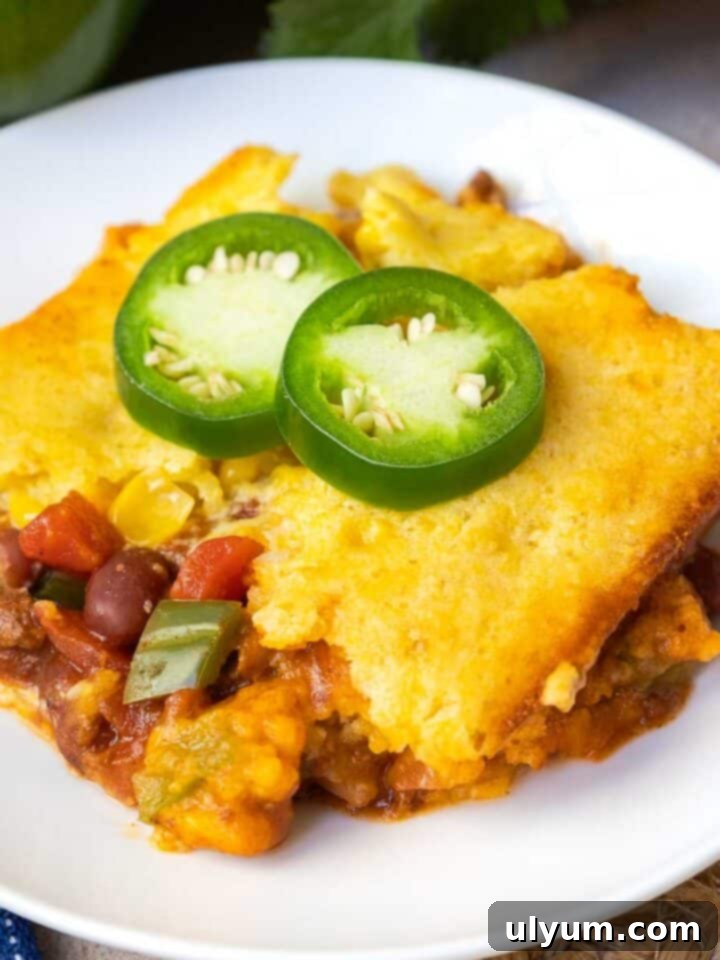 Easy Chili Cornbread Casserole